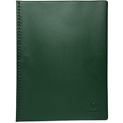 Exacompta Ref 88523E 1 Vega dokumentmapp 50 bläckfickor 100 vyer för A4 storlek 23,5 x 31 cm extra flexibelt och extra starkt PVC-fodral färg grön Exacompta Ref 88523E 1 Vega dokumentmapp 50 bläckfickor 100 vyer för A4 storlek 23,5 x 31 cm extra flexibelt och extra starkt PVC-fodral färg grön