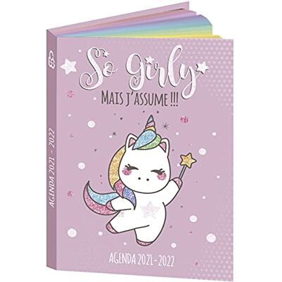 Bouchut AGENDA Rosa enhörning 12,5x17,5 cm Bouchut AGENDA Rosa enhörning 12,5x17,5 cm
