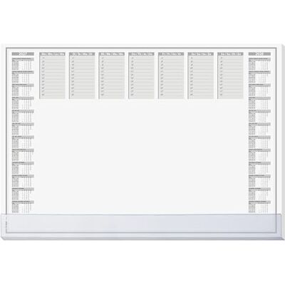 Sigel H7366 Skrivbordsdyna för papper, 2-årskalendrar och veckoplanerare, Skyddsdesign, A2 (59,5 x 41 cm), med Skyddsremsa, Grå och Vit, 40 ark Sigel H7366 Skrivbordsdyna för papper, 2-årskalendrar och veckoplanerare, Skyddsdesign, A2 (59,5 x 41 cm), med Skyddsremsa, Grå och Vit, 40 ark