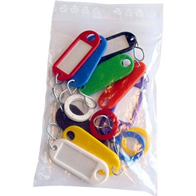 WEDO 26210 sortiment nyckelring (med S-krok 10 och identifierbara ringar 5 stycken (av plast) blandade färger WEDO 26210 sortiment nyckelring (med S-krok 10 och identifierbara ringar 5 stycken (av plast) blandade färger