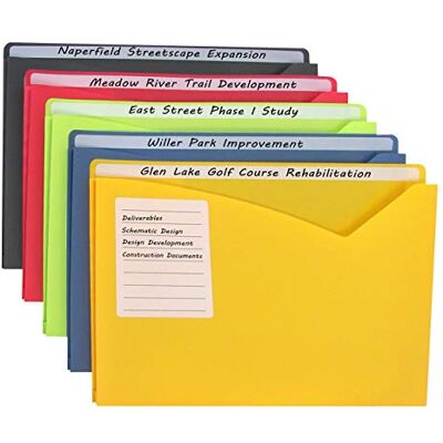 C-LINE Write-On Poly Filjackor, Rak tab, Bokstavsstorlek, Blandade färger, Paket med 25 C-LINE Write-On Poly Filjackor, Rak tab, Bokstavsstorlek, Blandade färger, Paket med 25
