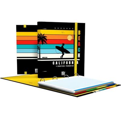 Grafoplás 4 ringpärm med a4 påfyllning, inklusive 100 kvadratiska ark 5 x 5 avdelare och kuvert, ergonomisk böjd rygg California Bits & Bobs Pop Up Design Carpebook Grafoplás 4 ringpärm med a4 påfyllning, inklusive 100 kvadratiska ark 5 x 5 avdelare och kuvert, ergonomisk böjd rygg California Bits & Bobs Pop Up Design Carpebook