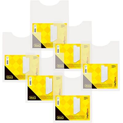 Idena 90168 – arkivlåda för DIN A4, vertikal PP, fyllningshöjd 4 cm, transparent, 6 st Idena 90168 – arkivlåda för DIN A4, vertikal PP, fyllningshöjd 4 cm, transparent, 6 st