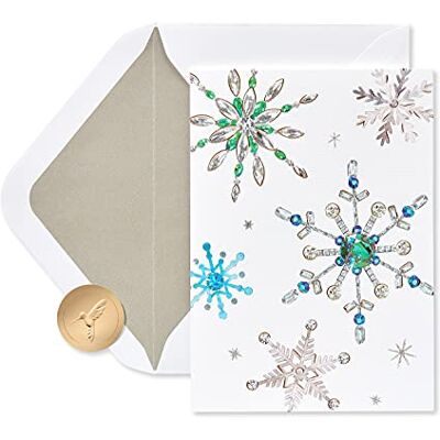 Papyrus semesterkort förpackade med kuvert, Warmest Wishes, snöflingor (14 stycken) Papyrus semesterkort förpackade med kuvert, Warmest Wishes, snöflingor (14 stycken)