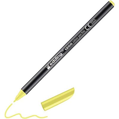 edding 1200 tunn färgpenna – neongul – 1 penna – rund spets 1 mm – filtpenna för att rita och skriva – för skola eller mandala edding 1200 tunn färgpenna – neongul – 1 penna – rund spets 1 mm – filtpenna för att rita och skriva – för skola eller mandala