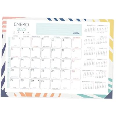 Liderpapel Månadsplanering kalender ungplanerare 2025 44 x 32 cm med klistermärken baksida papper 128 gr. Liderpapel Månadsplanering kalender ungplanerare 2025 44 x 32 cm med klistermärken baksida papper 128 gr.