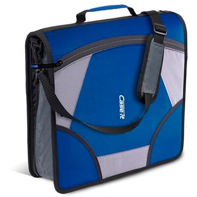 Case it Case-it The King Sized Zip-pärm – 10 cm D-ringar – 5 ämnesfilmapp – flera fickor – 800 arkkapacitet – levereras med axelrem – midnattsblå D-186 Case it Case-it The King Sized Zip-pärm – 10 cm D-ringar – 5 ämnesfilmapp – flera fickor – 800 arkkapacitet – levereras med axelrem – midnattsblå D-186