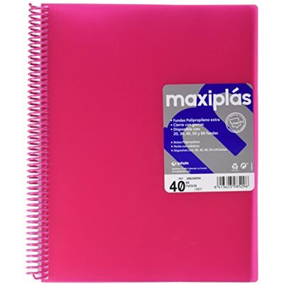Grafoplás 39834054-mapp med fodral och avgifter, A4, 40 omslag, rosa med kuvert Grafoplás 39834054-mapp med fodral och avgifter, A4, 40 omslag, rosa med kuvert