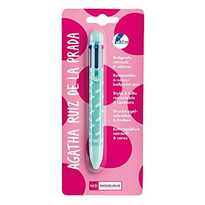 Miquelrius Agatha Ruiz de la Prada 12 kulspetspenna med 6 färger tulpaner Miquelrius Agatha Ruiz de la Prada 12 kulspetspenna med 6 färger tulpaner