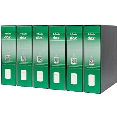 Esselte Dox A4 kommersiellt format 6-pack grön Esselte Dox A4 kommersiellt format 6-pack grön