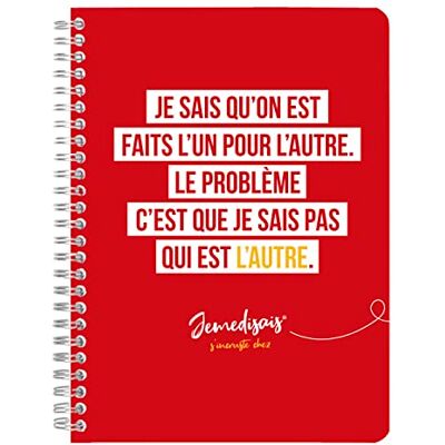 Clairefontaine 116013C Jemedisais, Carnet reliure intégrale A5 14,8x21 cm, 148 pages, ligné, ass. Clairefontaine 116013C Jemedisais, Carnet reliure intégrale A5 14,8x21 cm, 148 pages, ligné, ass.