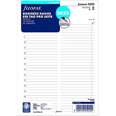 Filofax A5 multi 1 dag per sida (tyska) 2022 Filofax A5 multi 1 dag per sida (tyska) 2022