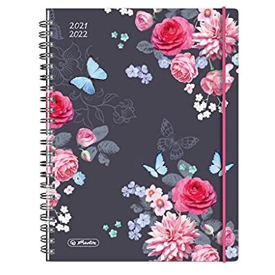 herlitz 50034840 Skolkalender 2021/2022 MustHave, A5, motiv: Blommor, 1 styck herlitz 50034840 Skolkalender 2021/2022 MustHave, A5, motiv: Blommor, 1 styck