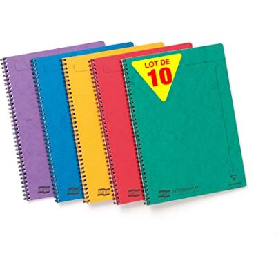 Clairefontaine 4859Z Europa A4 Notemaker reliure intégrale assortiment A 21x29,7cm 120p détach. Q.5x5 Paq de 10 Clairefontaine 4859Z Europa A4 Notemaker reliure intégrale assortiment A 21x29,7cm 120p détach. Q.5x5 Paq de 10