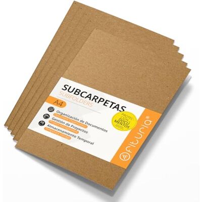 OFITURIA Kraft A4-undermappar, 240 g tvåfärgade kraftpappersmappar, dokumentsorterare, paket med 50 undermappar för arkivering och sortering av papper Offituria (Kraft Bicolor) OFITURIA Kraft A4-undermappar, 240 g tvåfärgade kraftpappersmappar, dokumentsorterare, paket med 50 undermappar för arkivering och sortering av papper Offituria (Kraft Bicolor)