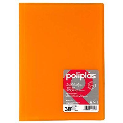 Grafoplás Grafoplas 1155724 Mapp med 30 omslag, orange Grafoplás Grafoplas 1155724 Mapp med 30 omslag, orange