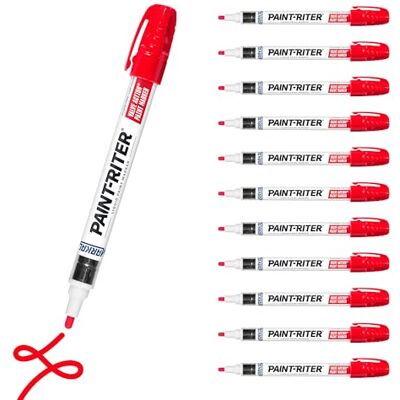 Markal 96822 Valve Action Paint Marker, 2-4 mm kulspets, röd (förpackning med 12) Markal 96822 Valve Action Paint Marker, 2-4 mm kulspets, röd (förpackning med 12)