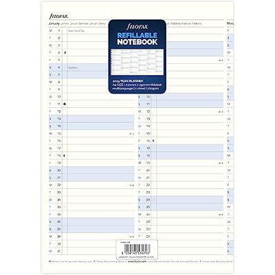 Filofax Kalenderinlägg A4 Notebook månadsplanerare 2024 Filofax Kalenderinlägg A4 Notebook månadsplanerare 2024