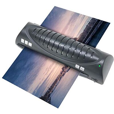 Waytex 78210V lamineringsmaskin för A4/A5/A6/A7-format upp till 2 x 80 mic svart Waytex 78210V lamineringsmaskin för A4/A5/A6/A7-format upp till 2 x 80 mic svart