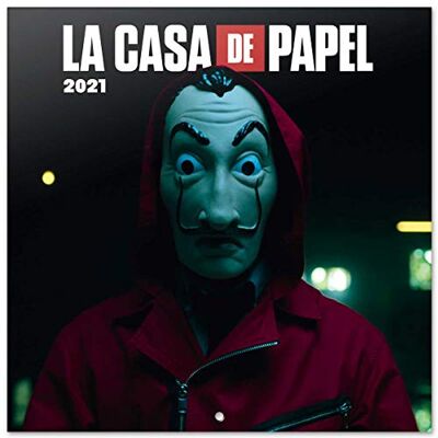 Grupo Erik Officiell Money Heist 2021 väggkalender 11,8 x 11,8 tum (16 månader) familjeplanerare kalender 2021 Grupo Erik Officiell Money Heist 2021 väggkalender 11,8 x 11,8 tum (16 månader) familjeplanerare kalender 2021