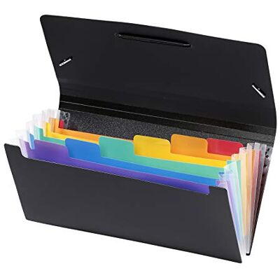 Viquel Rainbow Class – organisationsmapp för kontor – dokumentväska med 6 positioner – utdragbar arrangör för kontor – organisationsmapp av plast Viquel Rainbow Class – organisationsmapp för kontor – dokumentväska med 6 positioner – utdragbar arrangör för kontor – organisationsmapp av plast