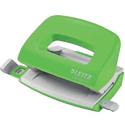 Leitz NeXXt Recycle Mini-hålslag, Kan Stansa 10 A4-ark, 100% Återvinningsbar, Tillverkad Av Stål Och Återvunnen Plast, Klimatkompenserad, Miljövänlig, Recycle-kollektionen, Grön, 50100055 Leitz NeXXt Recycle Mini-hålslag, Kan Stansa 10 A4-ark, 100% Återvinningsbar, Tillverkad Av Stål Och Återvunnen Plast, Klimatkompenserad, Miljövänlig, Recycle-kollektionen, Grön, 50100055
