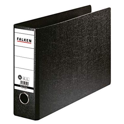 FALKEN Exacompta Ref 11285947000F Lanscape pappersspak bågfiler lämpliga för A4-dokument, 80 mm ryggrad, etikett, metallfingerhål svart FALKEN Exacompta Ref 11285947000F Lanscape pappersspak bågfiler lämpliga för A4-dokument, 80 mm ryggrad, etikett, metallfingerhål svart
