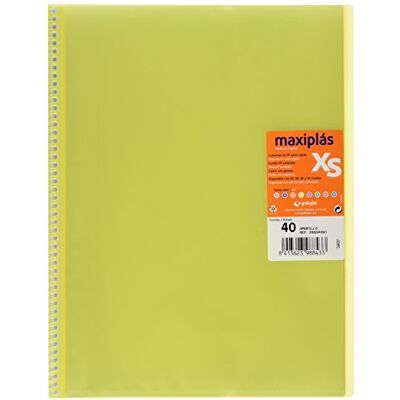 Grafoplás Grafoplas – karta med 40 fodral A4 gul Grafoplás Grafoplas – karta med 40 fodral A4 gul