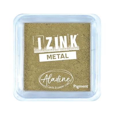 Aladine Izink Quick Dry bläck, guld, 5 x 5 cm Aladine Izink Quick Dry bläck, guld, 5 x 5 cm