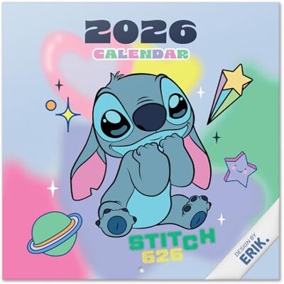 Grupo Erik Wall Calendar 2026 Disney Stitch Calendar 2026 Square 30 x 30 cm 12 x 12 inches Wall Planner, Family Planner Month To View Stitch Gifts, Disney Gifts For Friends Grupo Erik Wall Calendar 2026 Disney Stitch Calendar 2026 Square 30 x 30 cm 12 x 12 inches Wall Planner, Family Planner Month To View Stitch Gifts, Disney Gifts For Friends