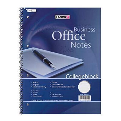herlitz Landré Collegeblock A4 linjerat, 80 ark, perforerade, 10 stycken herlitz Landré Collegeblock A4 linjerat, 80 ark, perforerade, 10 stycken