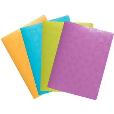 Exacompta Ref. 5890E kartong med 10 pop'N Co-dokumentskydd 30 korniga fickor 60 vyer för A5-24 x 32 cm halvstyvt återvunnet polyproomslag 4 olika färger Exacompta Ref. 5890E kartong med 10 pop'N Co-dokumentskydd 30 korniga fickor 60 vyer för A5-24 x 32 cm halvstyvt återvunnet polyproomslag 4 olika färger
