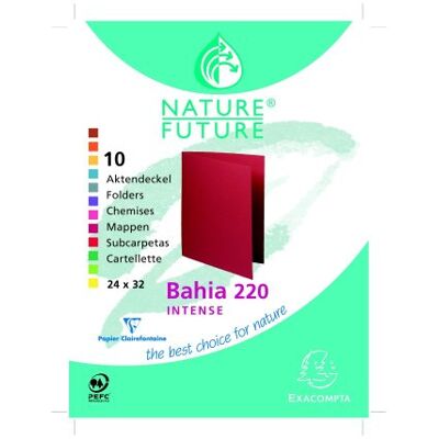 Exacompta Ref 217001E Paket med 10 färgglada ROCK''S 210 g/m2 stela mappar PEFC certifierade mappar mått 24 x 32 cm för A4-format Assorterade färger Exacompta Ref 217001E Paket med 10 färgglada ROCK''S 210 g/m2 stela mappar PEFC certifierade mappar mått 24 x 32 cm för A4-format Assorterade färger