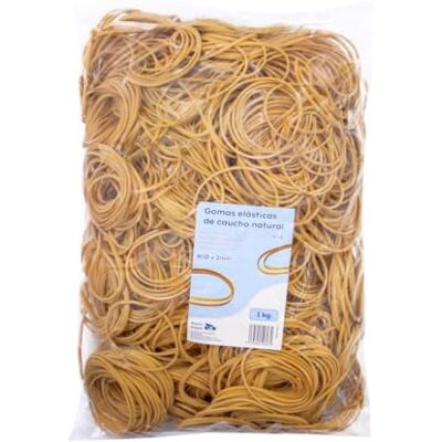 RAYLU PAPER 100% naturligt gummigummigummiband, robusta och återanvändbara pappersband för kontor och hem (80 Ø x 2 mm, 1000g) RAYLU PAPER 100% naturligt gummigummigummiband, robusta och återanvändbara pappersband för kontor och hem (80 Ø x 2 mm, 1000g)