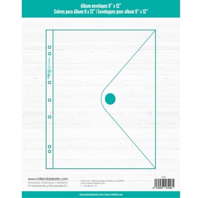 Craftelier Genomskinliga plastkuvert med kardborreband Kompatibla med 3- och 4-rings arkivfiler, album eller mappar Inkluderar 3 kuvert i storlek Ca. 22,86 x 30,48 cm (9" x 12") Craftelier Genomskinliga plastkuvert med kardborreband Kompatibla med 3- och 4-rings arkivfiler, album eller mappar Inkluderar 3 kuvert i storlek Ca. 22,86 x 30,48 cm (9" x 12")