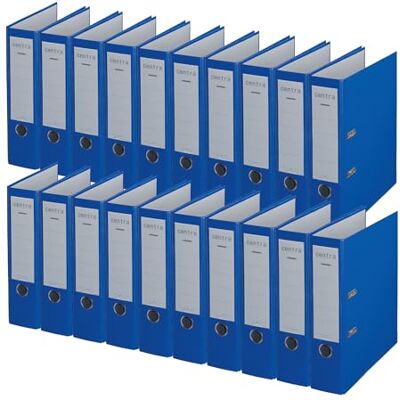 Leitz Centra standardmapp (grå RC, kaschad med PP-folie, A4, 8 cm ryggbredd, kromos) 80mm blå Leitz Centra standardmapp (grå RC, kaschad med PP-folie, A4, 8 cm ryggbredd, kromos) 80mm blå