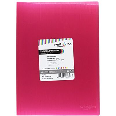 Grafoplás Grafoplas 1461754 – mapp, 50 skal, Foolscap, lock PP, fuchsia Grafoplás Grafoplas 1461754 – mapp, 50 skal, Foolscap, lock PP, fuchsia