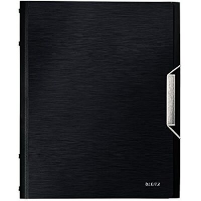 Leitz L:Divider Book Style PP 12tabs satin bk Leitz L:Divider Book Style PP 12tabs satin bk