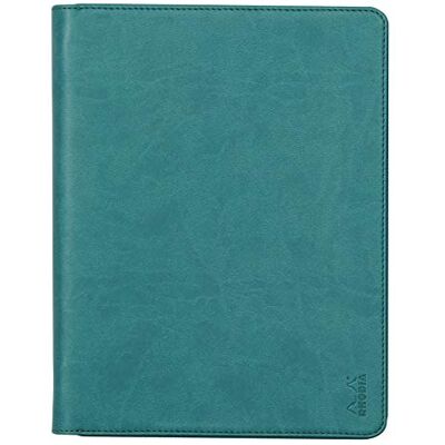 Rhodia 168103C Conférencier Porte-Documents rama Paon pour Bloc-Notes et Carnets A5 ou A5+ Dimensions Fermé 19,5x25,5 cm Pochette pour Tablette Simili Cuir Premium Rhodia 168103C Conférencier Porte-Documents rama Paon pour Bloc-Notes et Carnets A5 ou A5+ Dimensions Fermé 19,5x25,5 cm Pochette pour Tablette Simili Cuir Premium
