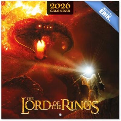 Grupo Erik Wall Calendar 2026 The Lord of the Rings Calendar 2026 Square 30 x 30 cm 12 x 12 in Wall Planner, Family Planner Month To View The Lord of the Rings Gifts, LOTR Gifts For Friends Grupo Erik Wall Calendar 2026 The Lord of the Rings Calendar 2026 Square 30 x 30 cm 12 x 12 in Wall Planner, Family Planner Month To View The Lord of the Rings Gifts, LOTR Gifts For Friends