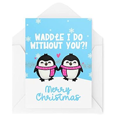 Tongue in Peach Roliga nya julkort Waddle I Do Without You?! Lesbisk julklapp julfirande Skämt rolig CBH1381 Tongue in Peach Roliga nya julkort Waddle I Do Without You?! Lesbisk julklapp julfirande Skämt rolig CBH1381
