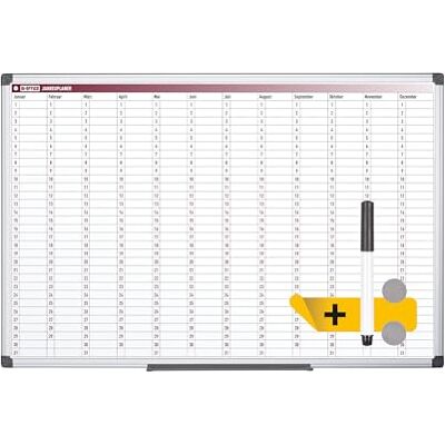 Bi-Office Maya magnetisk 365-dagars årsplan 90 x 60 cm Bi-Office Maya magnetisk 365-dagars årsplan 90 x 60 cm