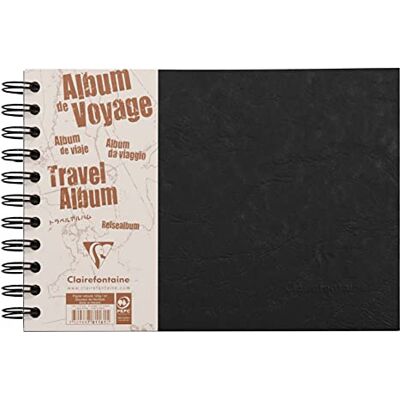 Clairefontaine 781061C resealbum, A4 quer Age Bag, linjerad, 40 blad Resealbum A5 liniert svart Clairefontaine 781061C resealbum, A4 quer Age Bag, linjerad, 40 blad Resealbum A5 liniert svart