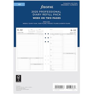Filofax A5 veckovisning 2025 Filofax A5 veckovisning 2025