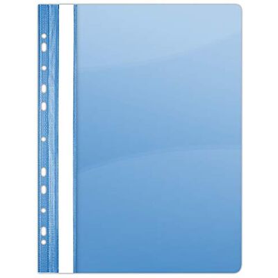 DONAU 1704001PL-10 plast häftapparat perforerad A4 blå, siftapparat plast slitstark PVC hård glasklar täckblad klämmapp för kontor och skola, eurohål 10-pack DONAU 1704001PL-10 plast häftapparat perforerad A4 blå, siftapparat plast slitstark PVC hård glasklar täckblad klämmapp för kontor och skola, eurohål 10-pack