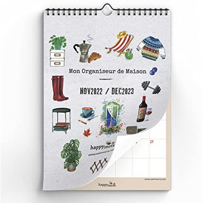 HappyMots Väggkalender 2023 30 x 42 cm 16 månader från september 2022 till december 2023 Utrymme att skriva och anteckna Praktisk och motiverande Månatlig kalender 2023 HappyMots Väggkalender 2023 30 x 42 cm 16 månader från september 2022 till december 2023 Utrymme att skriva och anteckna Praktisk och motiverande Månatlig kalender 2023