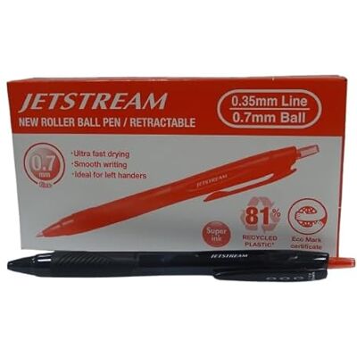 uni-ball Rollerball JetStream SXN-157E röd 0,7 mm låda 12 st uni-ball Rollerball JetStream SXN-157E röd 0,7 mm låda 12 st