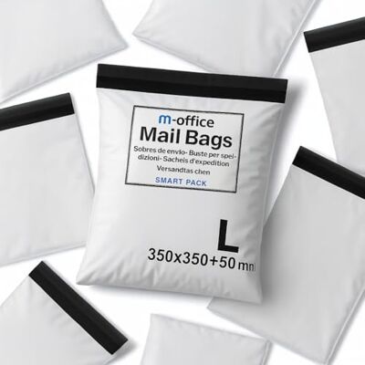 m-office Fraktpåse 200 st L (250 × 400 + 50 mm) – Kuvert Vintepåsar Förpackningspaket för fraktpåsar Online frakt m-office Fraktpåse 200 st L (250 × 400 + 50 mm) – Kuvert Vintepåsar Förpackningspaket för fraktpåsar Online frakt