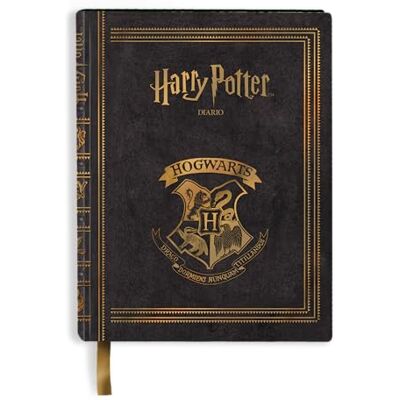 Giochi Preziosi Harry Potter Skoldagbok 2025–2026, dagligen, 10 månader, odaterad, svart, skolplanerare, hårt omslag, 14,2 x 20 cm, med klistermärken Giochi Preziosi Harry Potter Skoldagbok 2025–2026, dagligen, 10 månader, odaterad, svart, skolplanerare, hårt omslag, 14,2 x 20 cm, med klistermärken