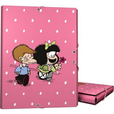 Grafoplás Grafoplas 3-fliksmapp Mafalda Friends, 35 x 26,5 x 2 cm, hårt omslag, foliostorlek, FSC Grafoplás Grafoplas 3-fliksmapp Mafalda Friends, 35 x 26,5 x 2 cm, hårt omslag, foliostorlek, FSC